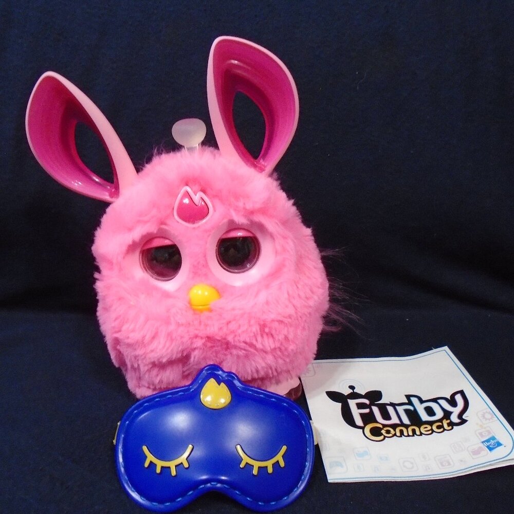 Furby Connect 2016 Hasbro Bright Pink With Sleep Mask and instructions pamphlet